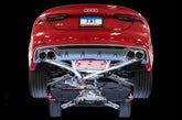 AWE Track Edition Exhaust for Audi B9 S5 Coupe - Chrome Silver 102mm Tips - Mounted